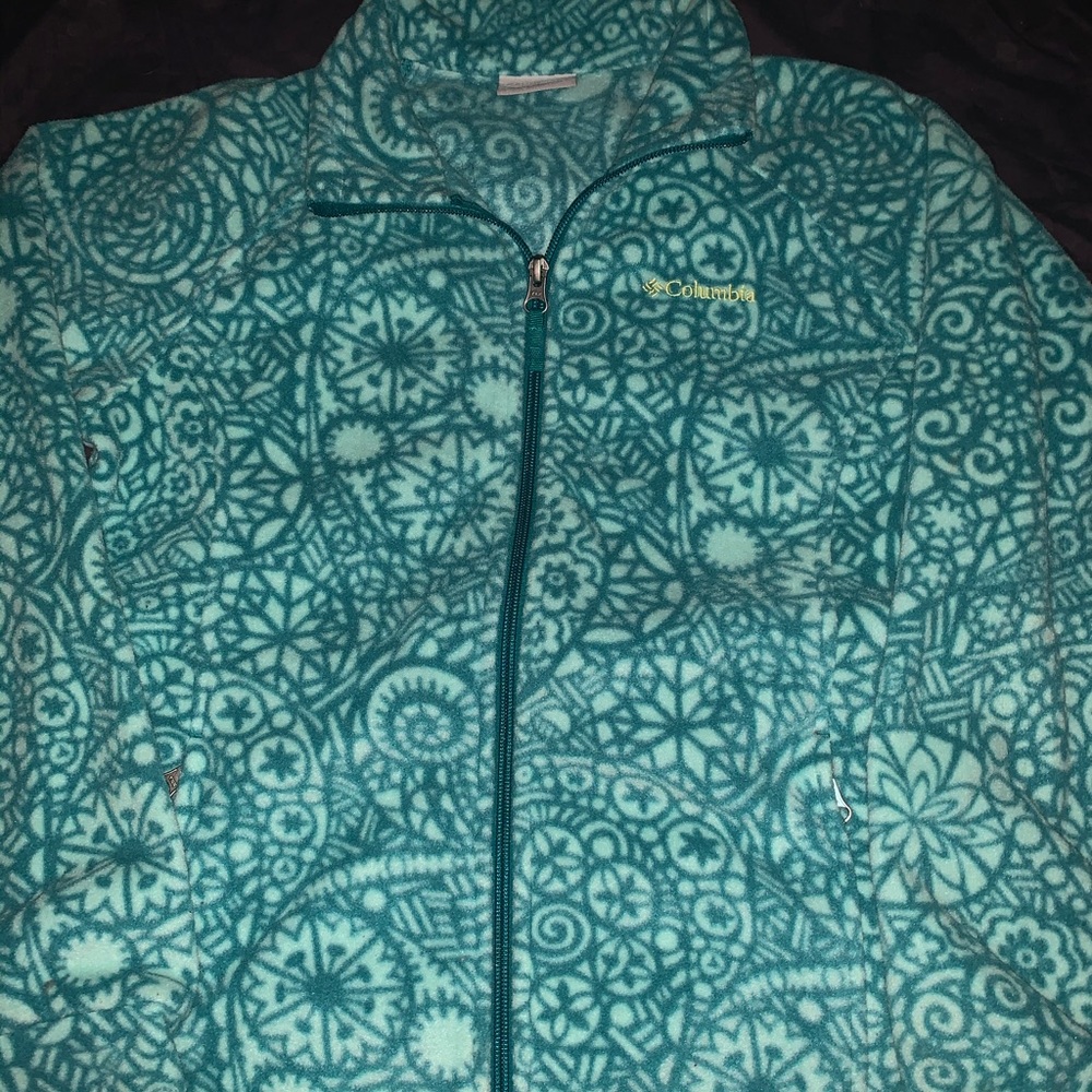 Girls Printed Columbia Fleece Jacket